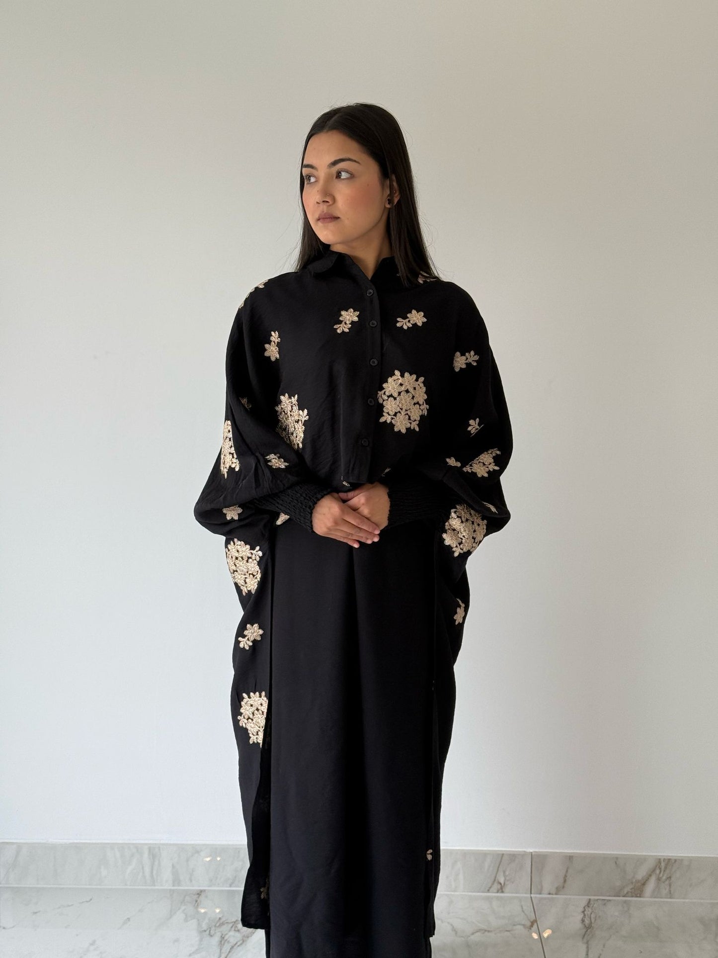 Embellished Cape Overlay Set