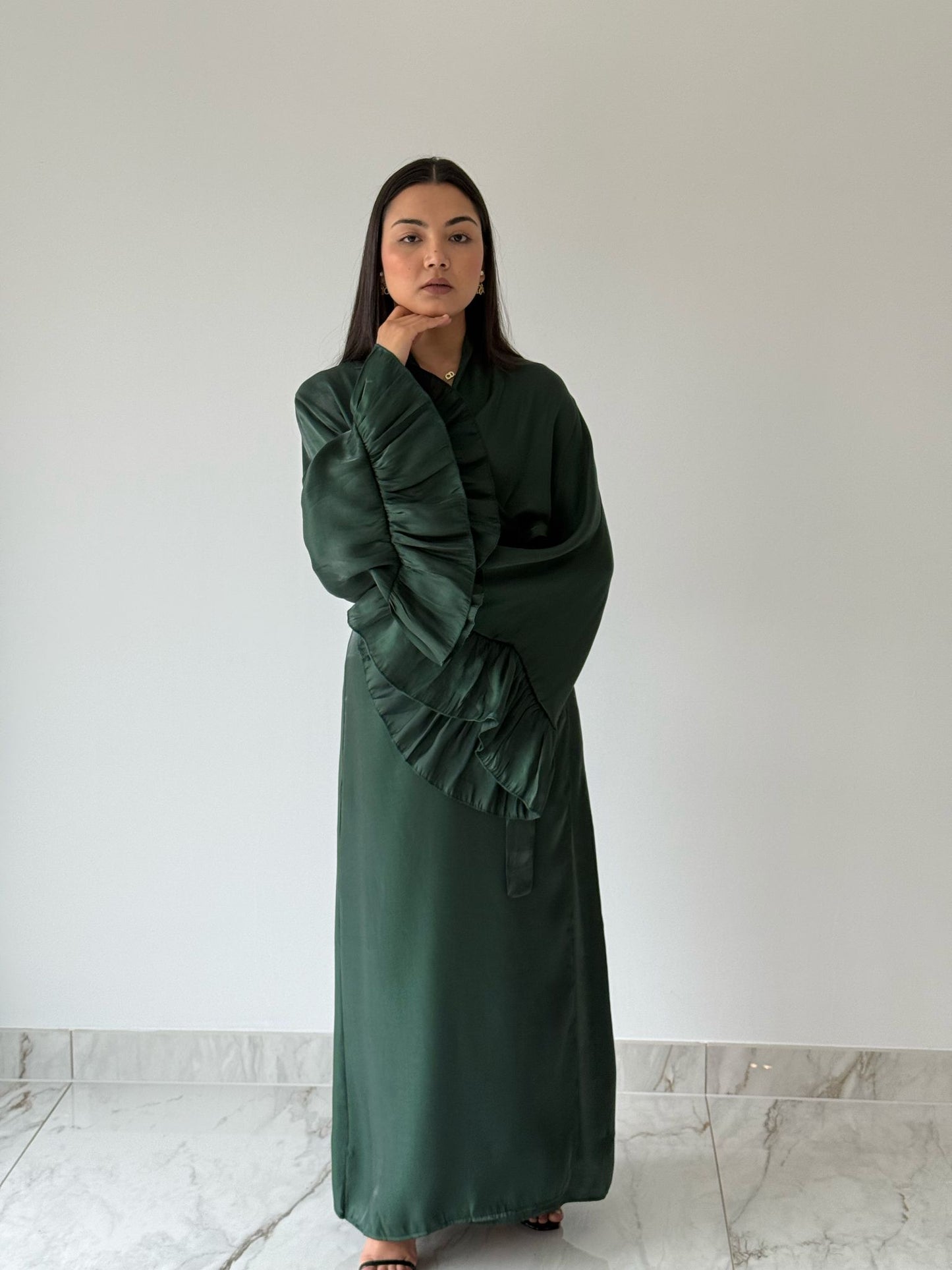 Emerald Cross-Over Dress