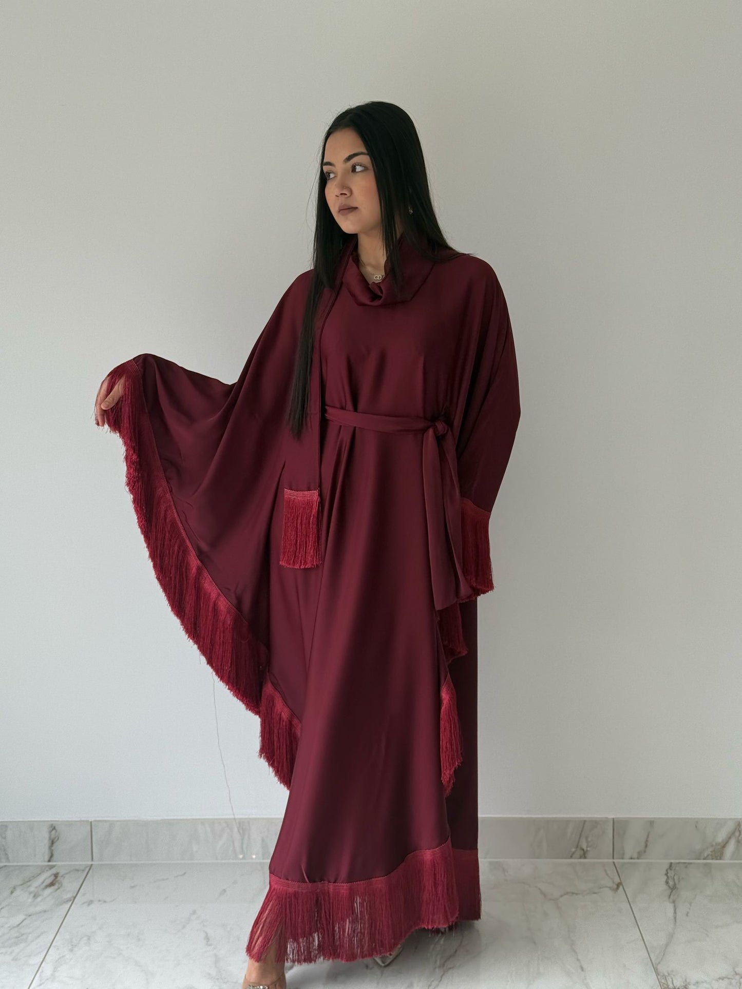 Tassel Ruby Abaya