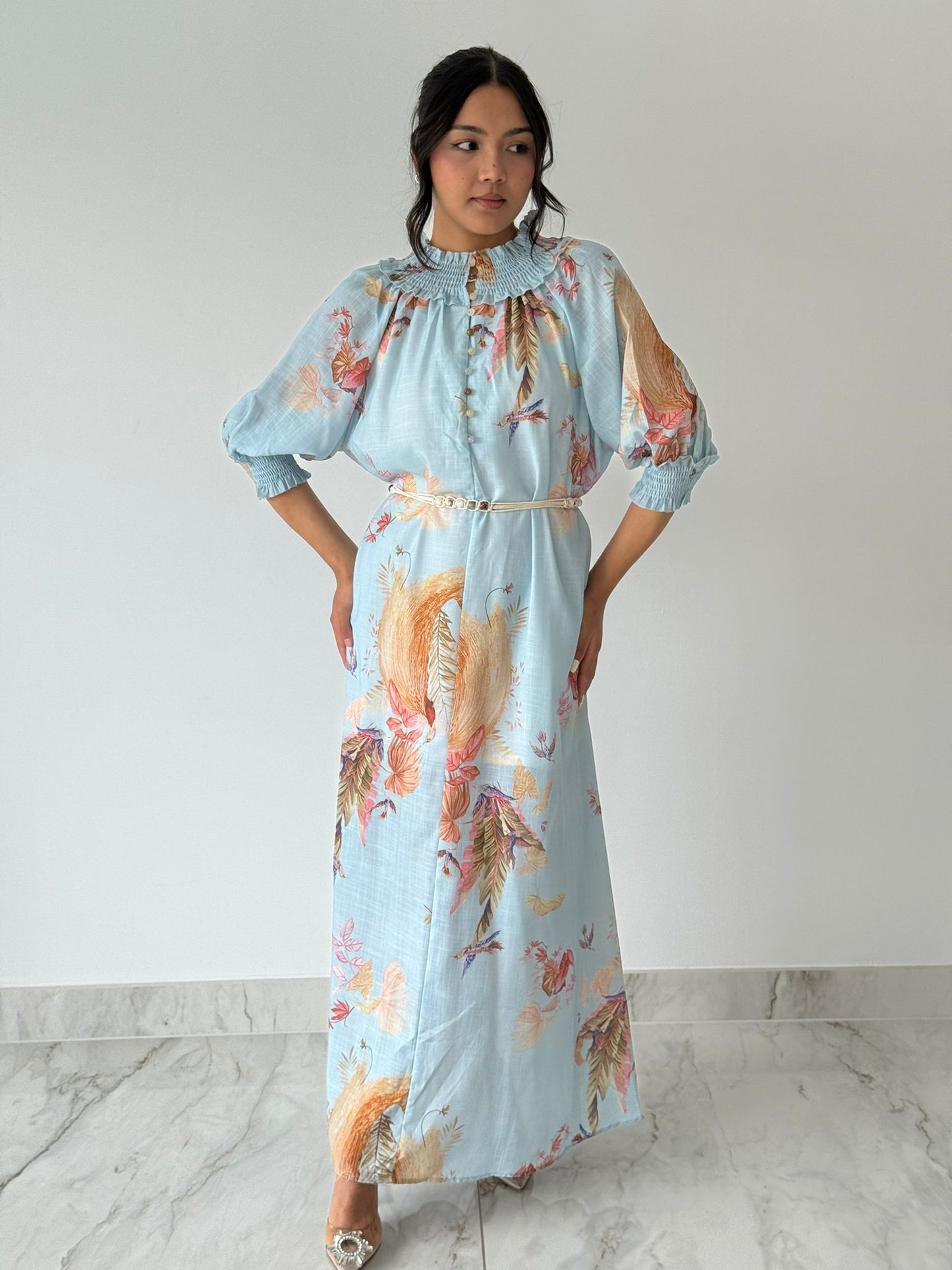 Ocean Blue Maxi Dress