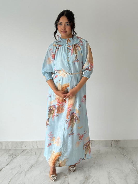 Ocean Blue Maxi Dress