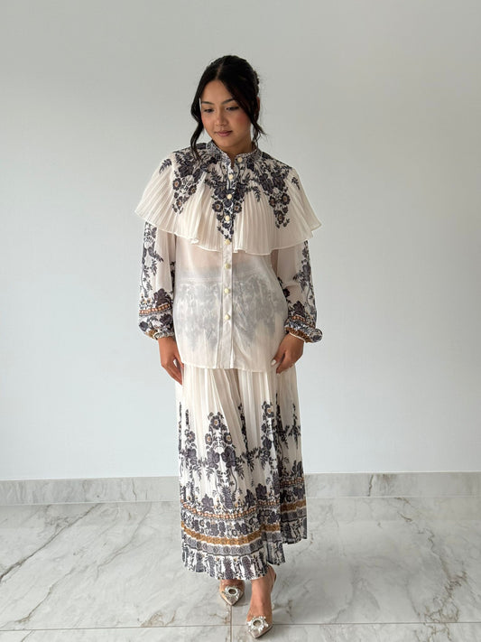 Ivory Cascade Floral Co-ord Set