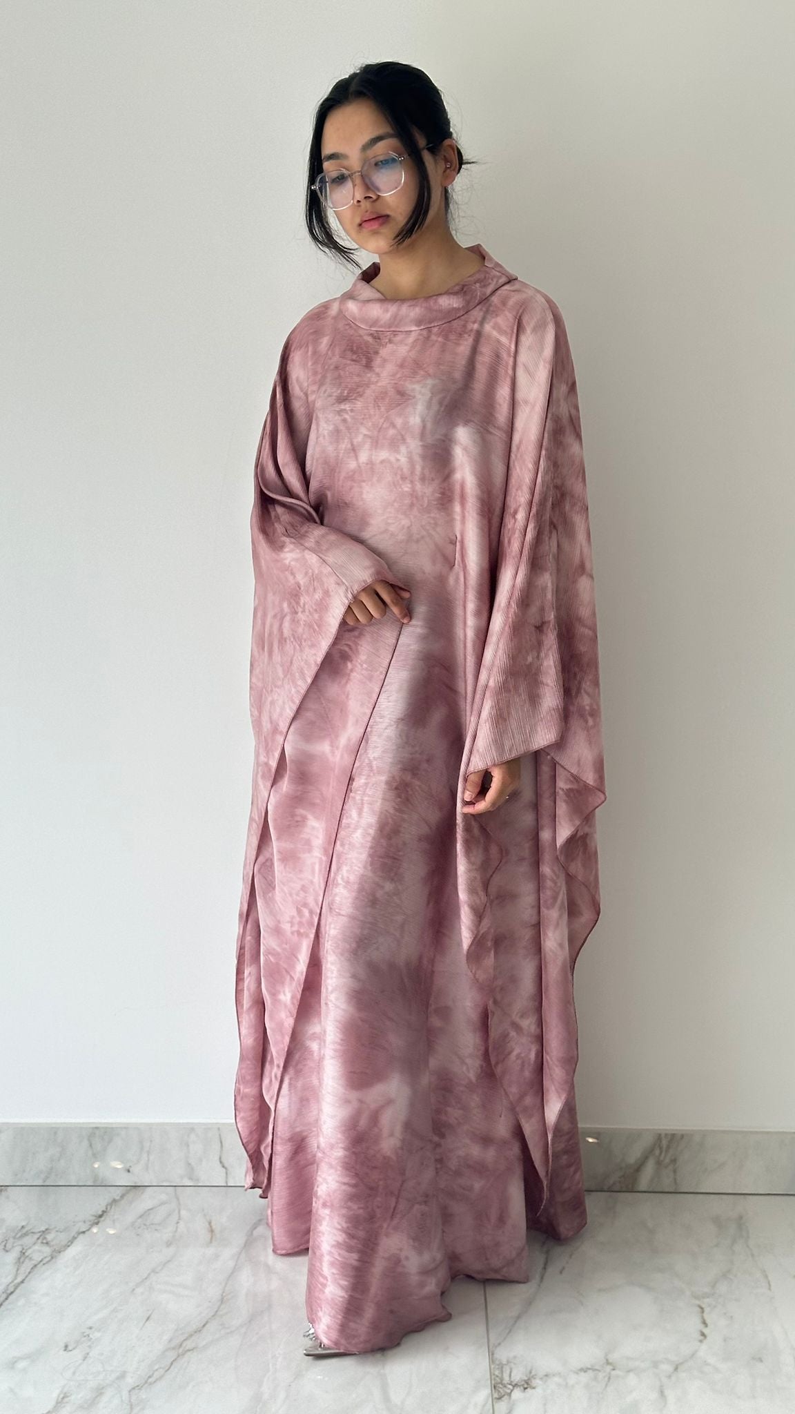 Blush Pink Tie Dye Kaftan