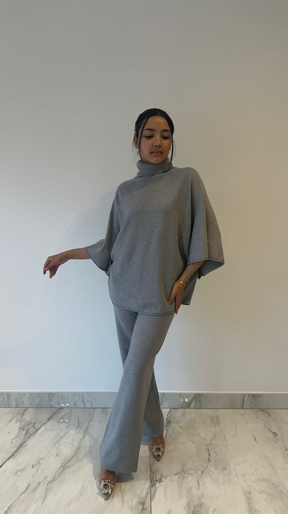 Grey Roll Neck Coord