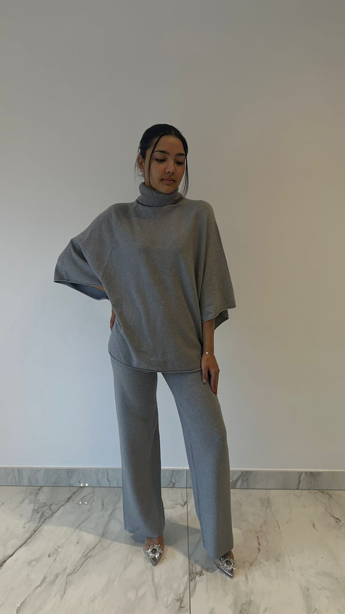 Grey Roll Neck Coord