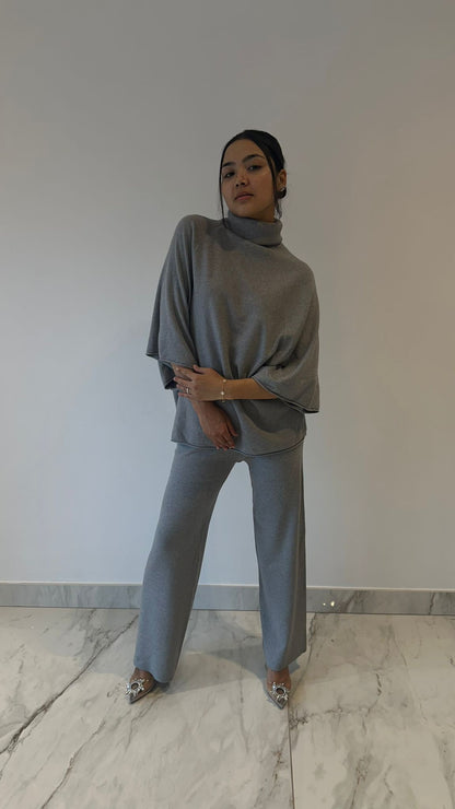 Grey Roll Neck Coord