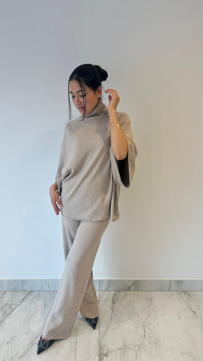 Oat Roll Neck Coord