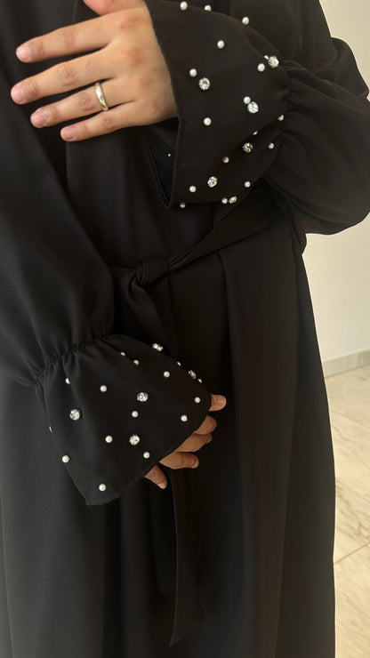 Black Embellished Midi Coord