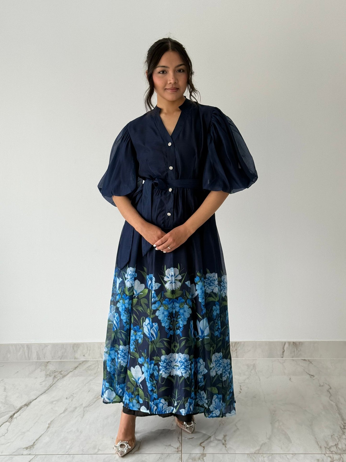 Midnight Floral Maxi Dress