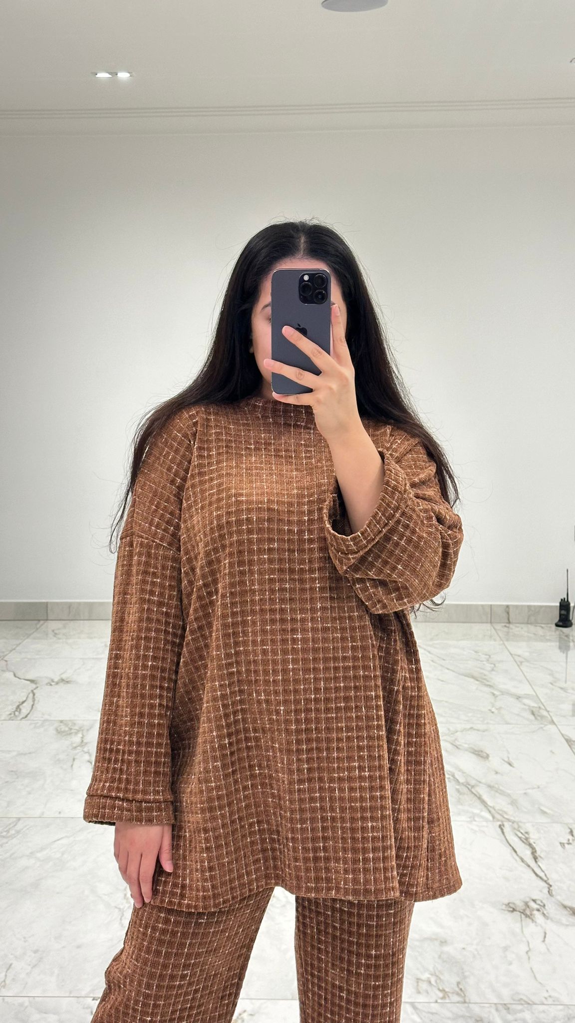 Checked Coord in Burnt Orange